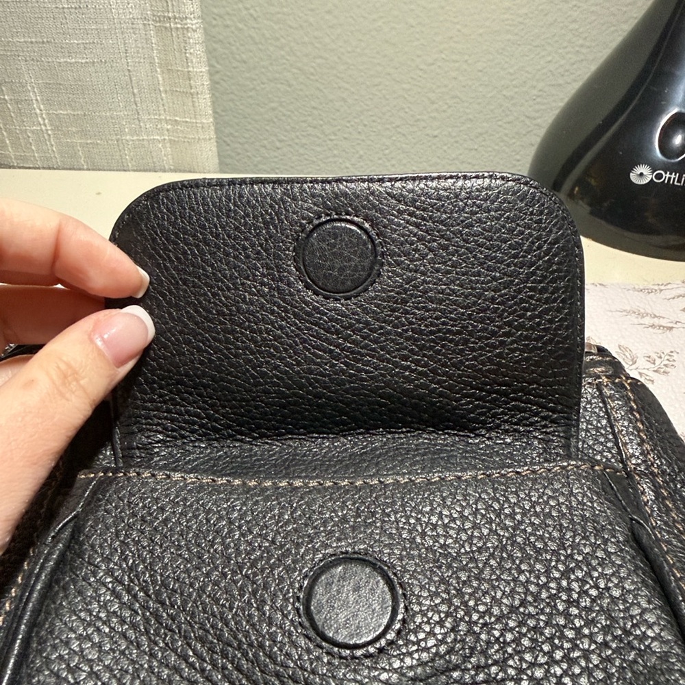 Brighton Black Textured Crossbody Bag - Picture 4 of 11